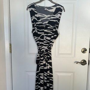 H&M Women's Zebra Print Sleeveless Summer Dress, Size: XL, EUC